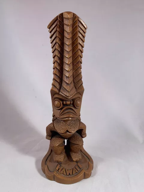 Vintage Coco Joe's Hawaiian Tiki Statue Kanaloa God of Eternal Hope Hapa Wood