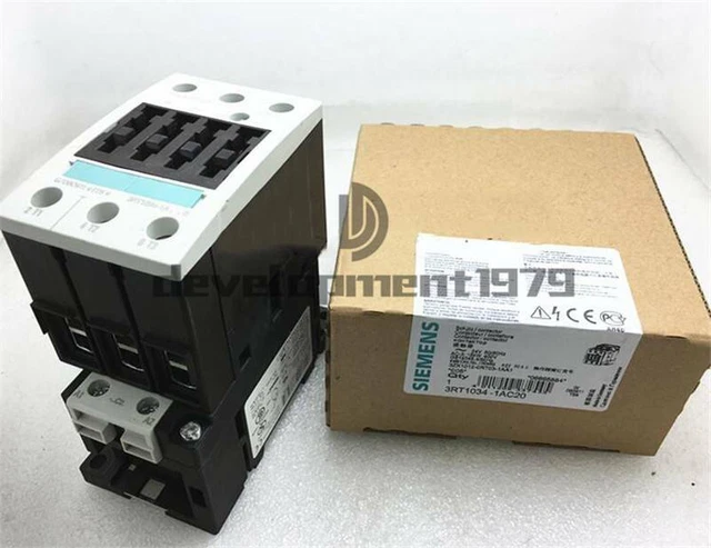 1PC New Siemens Contactor 3RT1034-1AC20 24VAC 32 AMP 3 POLE 3RT10341AC20