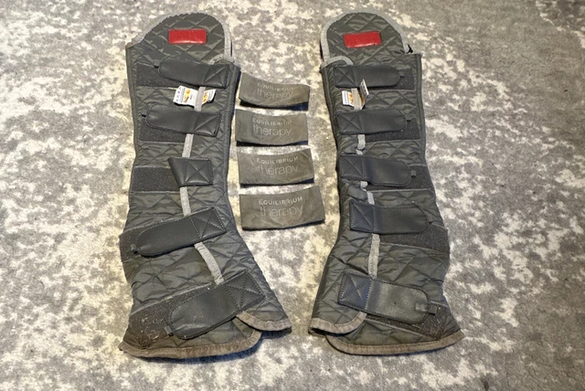 Equilibrium magnetic hock/ hind boots, 4 magnets, grey, L