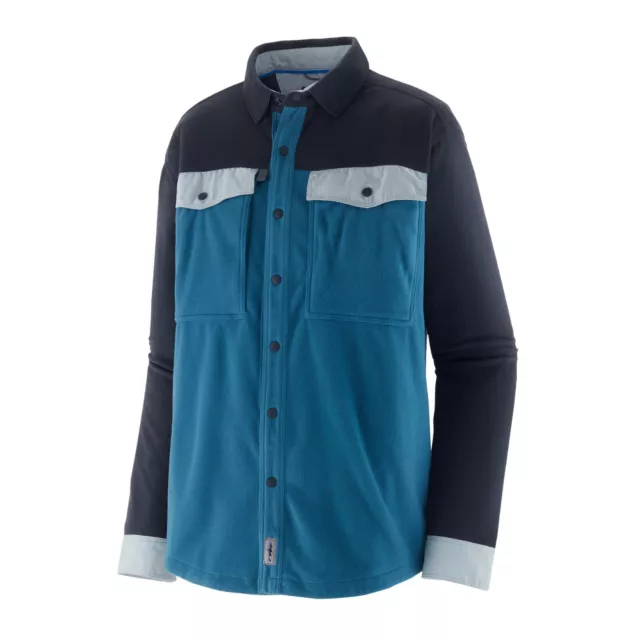 Patagonia Mens' L/S Early Rise Snap Shirt Wavy Blue (Micro Fleece) - UVP 140,00€