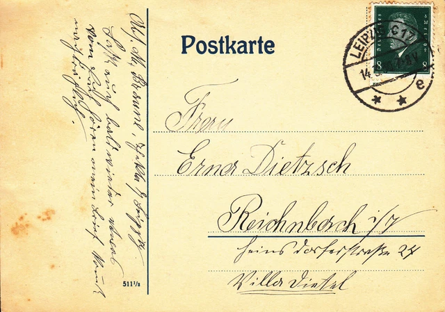 Post Deutschland Deutsches Reich Bedarfskarte, Berlin 10.03.30