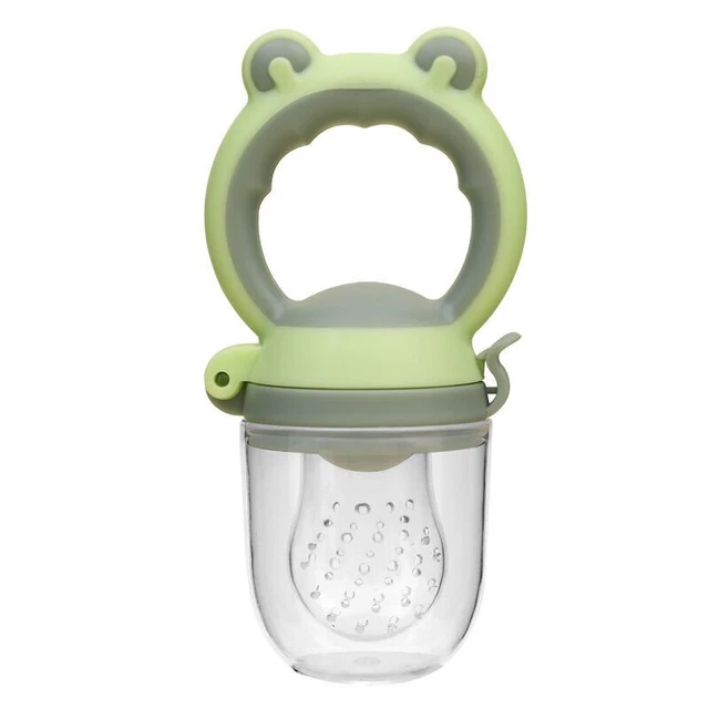 green Size S Baby Fresh Food Fruit Feeder Weaning Nutrition Pacifier Feeding