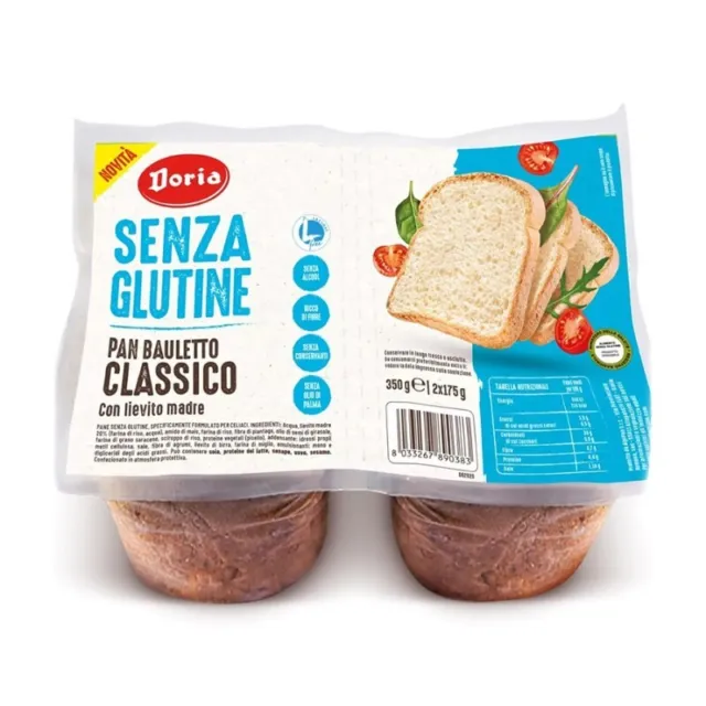 DORIA Pan bauletto classico - Sliced gluten-free bread 350 g