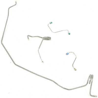 1971-74 Nova/X-Body Power Disc Front Brake Line Set Stainless Steel 4 Piece