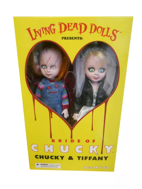 Living Dead Dolls Chucky & Tiffany 2 Action Figurines Ldd 2014 Poupée Tueuse 2