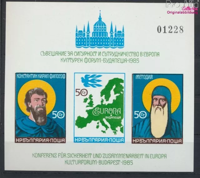 Briefmarken Bulgarien 1985 Mi Block158B  ungezähnt postfrisch (9930149