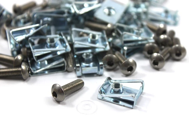 Dadi A Molla Per Pannello Carenatura - Clip U M5, Confezione Da 10 Pezzi - Foto 3