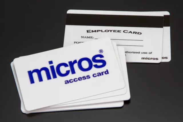 Micros Employee Access Magnetic Swipe Cards (10 Pack) High Quality - NEW