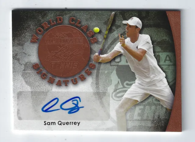 2015 Leaf Ultimate Tennis World Class Autographs #SASQ1 Sam Querrey