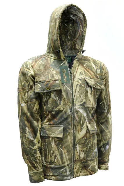 Mens Thick Fleece Realtree Jacket Jungle Camo Print Hunting Fishing Coat M-6XL 5