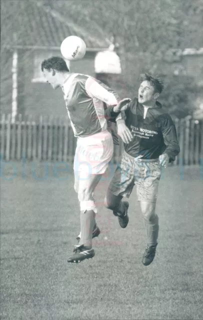 1995 Football Filey v Trafalgar match Scarborough news 9.4x6" Press photo