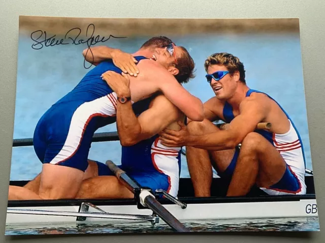 Sir Steve Redgrave Hand Signed Photo Olympics Rowing Team GB London 2012 Sydney