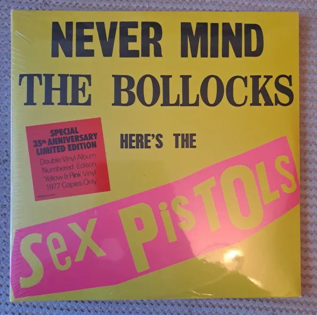 Sex Pistols Never Mind The Bollocks PROMO Limited Edition Yellow & Pink Vinyl