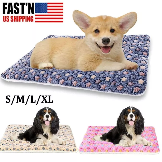 Non-slip Winter Dog Bed Memory Foam Pet Cushion Mat for Small Medium Large Dog