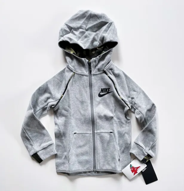 Giacca con cappuccio Nike Tech pile cerniera intera grigio scuro junior bambini | taglia 110 | 49,90 €*