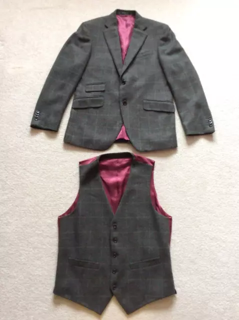 VICTOR VALENTINE GREEN Donegal Tweed 3 piece suit. Vintage style for any  event £69.99 - PicClick UK