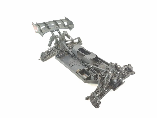 Unknown Model 1/10 4x4 Buggy Roller Slider Chassis Missing Center Parts Losi?