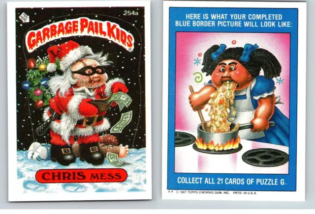 1987 Topps Garbage Pail Kids Series 7 Chris Mess 254a 2 Star