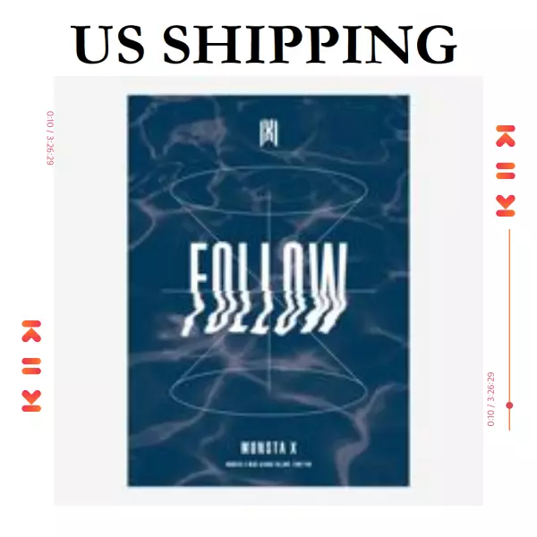 *US SHIPPING Monsta X [Follow-Find You] [Ver. 2] 7th Mini Album K-pop Sealed