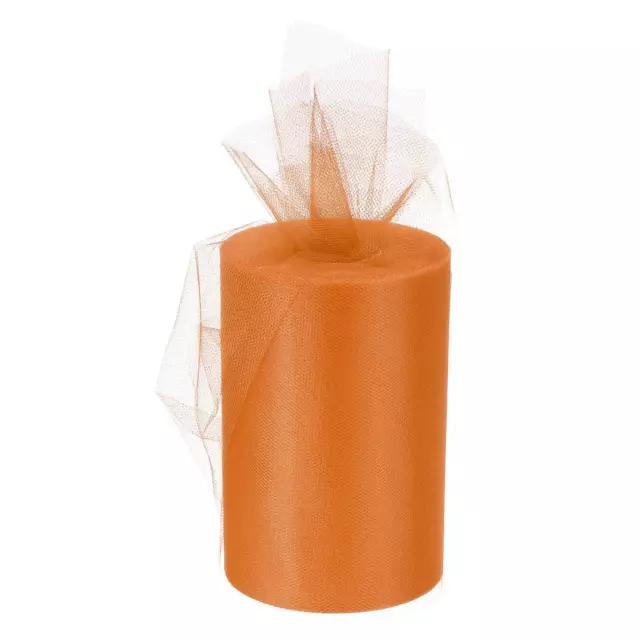 Tulle Rouleaux Tissu Bobines 6" 100 Yards Orange pour Emballage Mariage