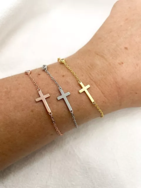 Ladies Christian jewellery bracelet, Religious jewellery, Cross bracelet