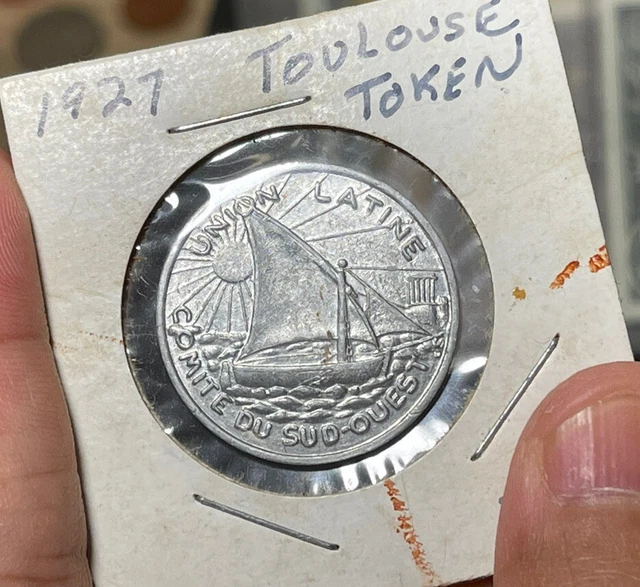 1927 France Toulouse 25 Centimes Token