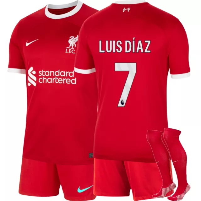 /23/24 Kids Home Away Third Football Kits 23-24 Boys Strip Socks Short+Shirt// 3