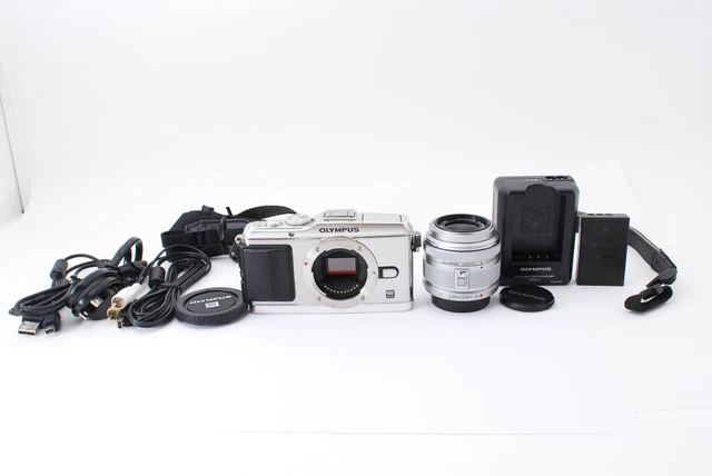 OLYMPUS PEN Lite E-PL3 12.3MP White w/ 14-42mm II R lens Used Near Mint Japan
