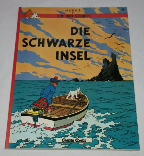 Tim und Struppi Die schwarze Insel Carlsen Comics 12 Auflage 1981 #158 TOP