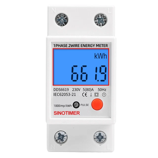 Digital Electric Energy Meter Consumption One Phase Electrical Meter Relay Parts
