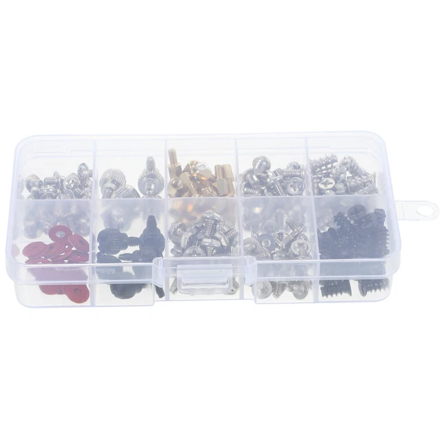 Set di 450 Viti Universali per Laptop, Viti di Ricambio Portatili in Acciaio Al Carbonio con 15 Tipi, M2X3 M2X4 M2X5 M2X6 M2X8 M2.5X3 M2.5X4 M2.5X5 M2.5X6 M2.5X8 M3X4 M3X5 M3X6 M3X8