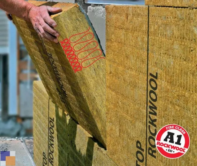 ROCKWOOL WDVS Komplettpaket Steinwolle Putzträgerplatte Fassadendämmung Preis/m²