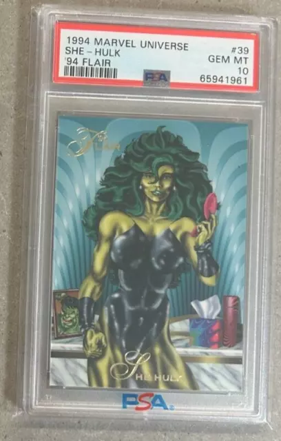 1994 Flair Marvel Universe She-Hulk PSA 10 - Free Shipping