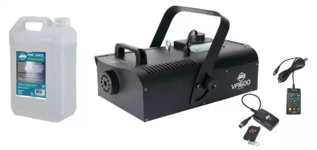 ADJ American DJ VF1600 Nebelmaschine Set Fogger Fog 1600 Watt DMX Nebelfluid 5L