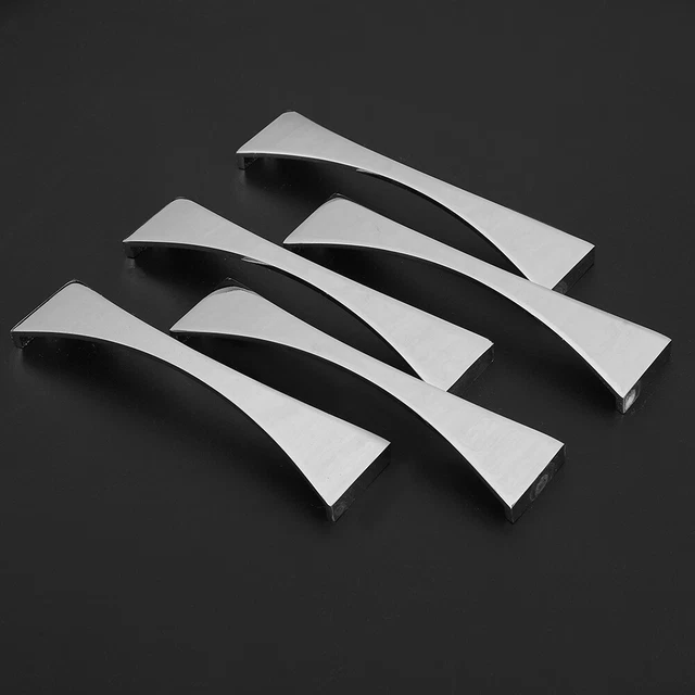 5Pcs Household Modern Drawer Cabinet Wardrobe Door Pull Handle Furniture OB