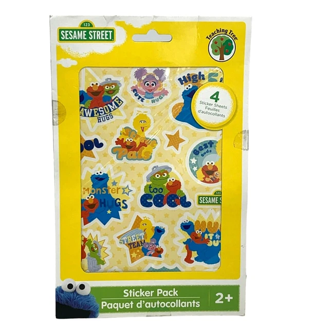 Amazon Com Teaching Tree Sesame Street Sticker Pack 4 vrogue.co