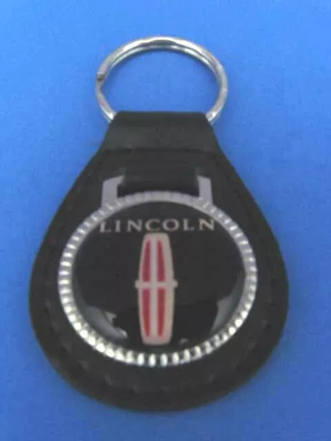 Lincoln Auto Leather Keychain Key Chain Ring Fob #024