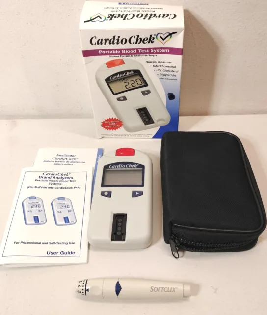 Manuales y sistema de caja del sistema de análisis de sangre portátil CardioChek