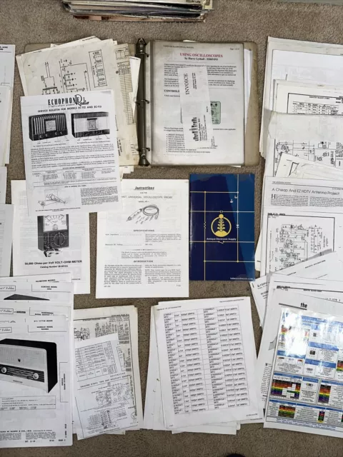 VTG Sams Photofact Folders Vintage TUBE RADIO'S SCHEMATICS MORE Large Lot 3