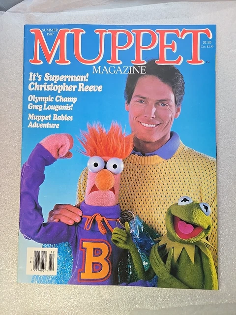 MUPPET MAGAZINE SUMMER 1987 Christopher Reeve Superman He-Man Poster ...