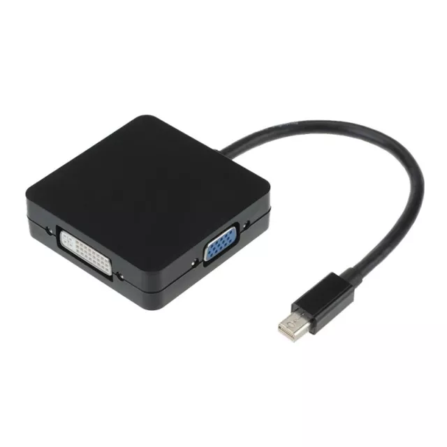 3 In 1 Mini Display Port DP to HD/DVI/VGA Converter Adapter For PC Projector