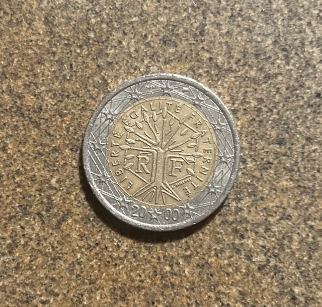 2 EURO MÜNZE Jahr 2000 Frankreich Liberte Egalite Fraternite SELTEN EUR