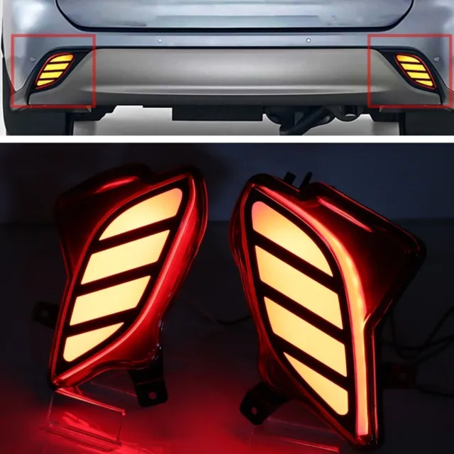 Luce freno posteriore paraurti auto rosso adatto per Toyota Highlander 2020 2021 NUOVO