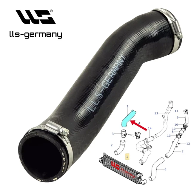 Durite Entrée D'Air de Turbo Tuyau Bleu pour Jaguar X-Type 2.0 2.2 D