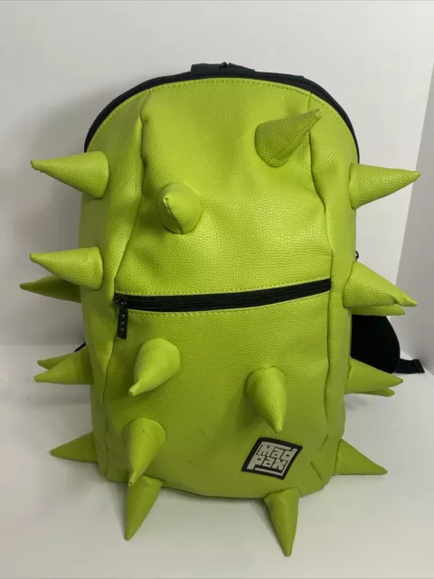 Mad Pax Spiketus Rex Fluorescent Green Bag Kids Backpack School. Lime Green