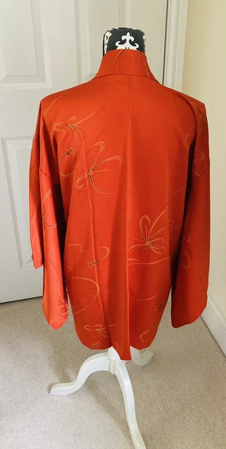 Giacca Kimono Haori FAB Vintage Donna"" Vermilion Giapponese ""Corde Naffiate"" M/L
