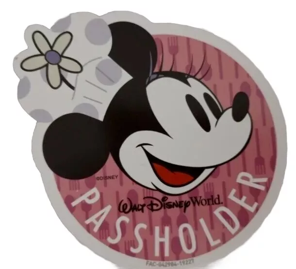 WDW Annual Passholder Exclusive Magnet Epcot Food & Wine Chef Minnie Mouse