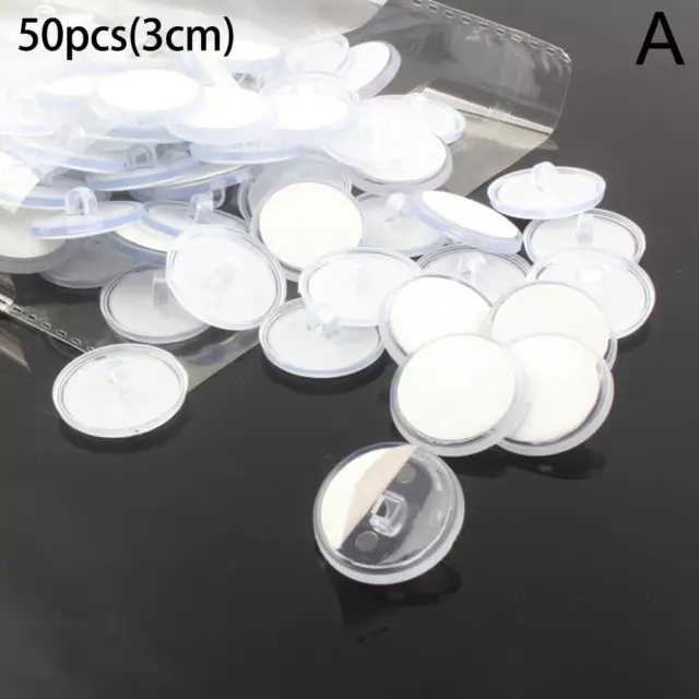 50 Pack Self Adhesive Wall Hook Sticky Ceiling Hooks Small Disc Sticker Hange