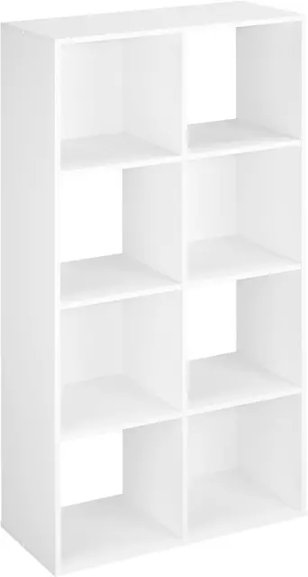 ClosetMaid Cubeicals 8 Cube Storage Shelf Organizer Bookshelf Stackable, or Easy