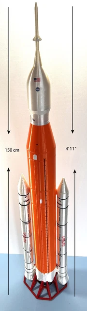 NASA ORION SPACECRAFT & SLS Rocket 150cm Model | 3D Printed | Limited ...